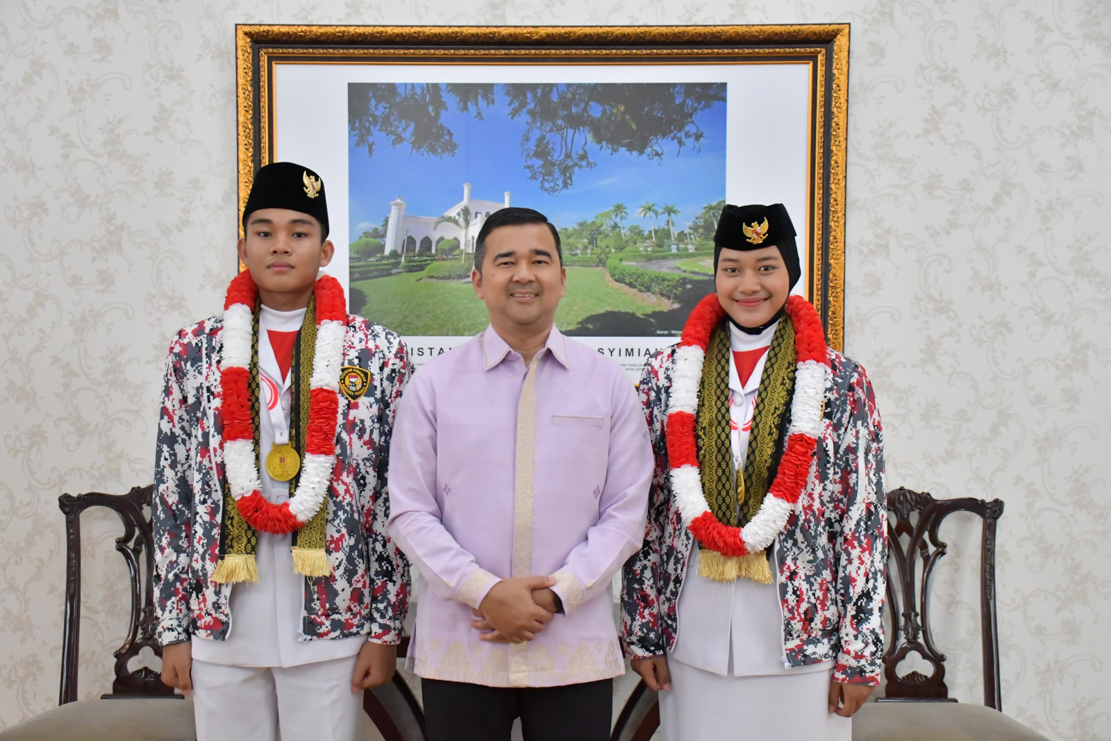 Dua Paskibraka Nasional Riau Siap Tebarkan Nilai Pancasila