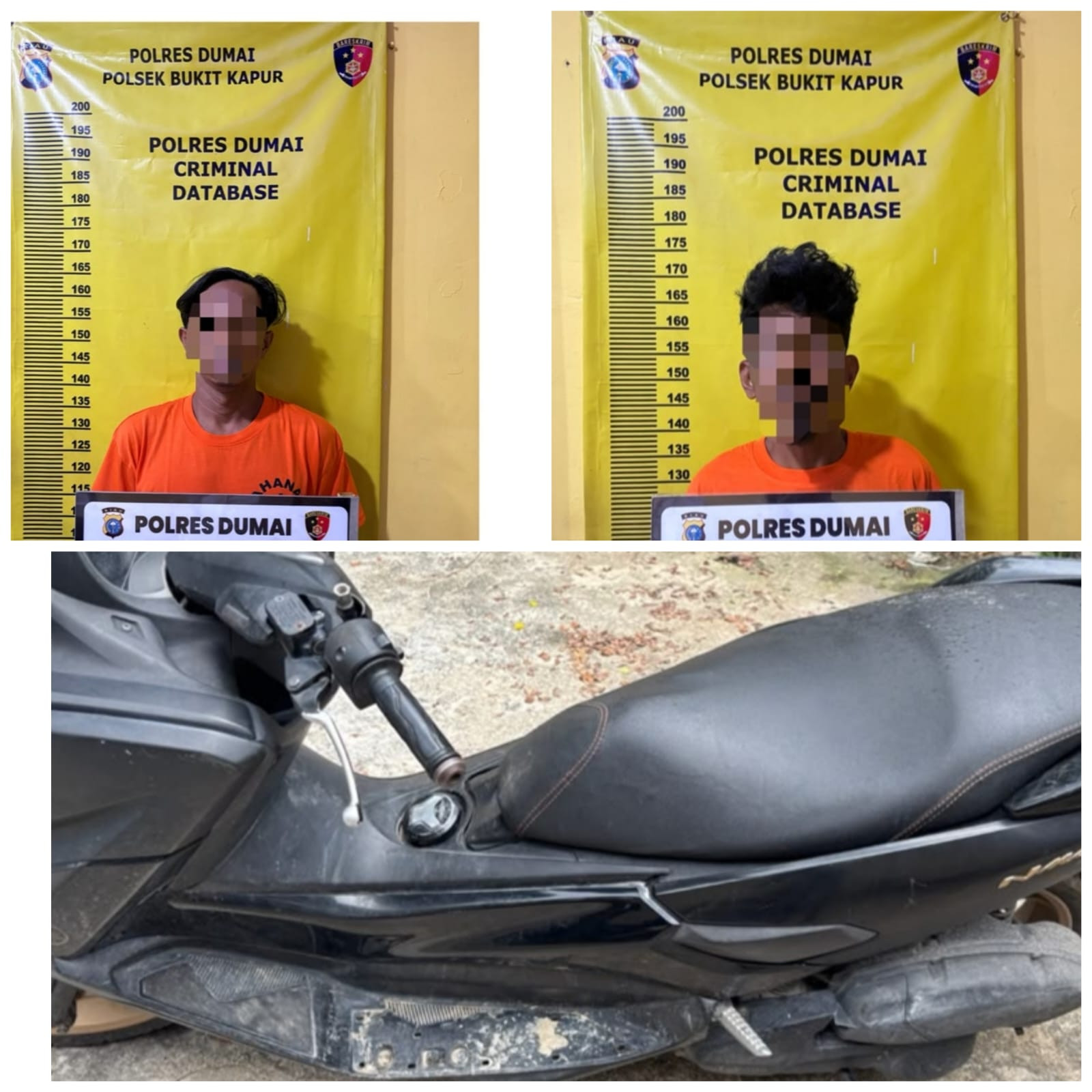 Dua Residivis Diamankan Bersama Sepeda Motor Curian