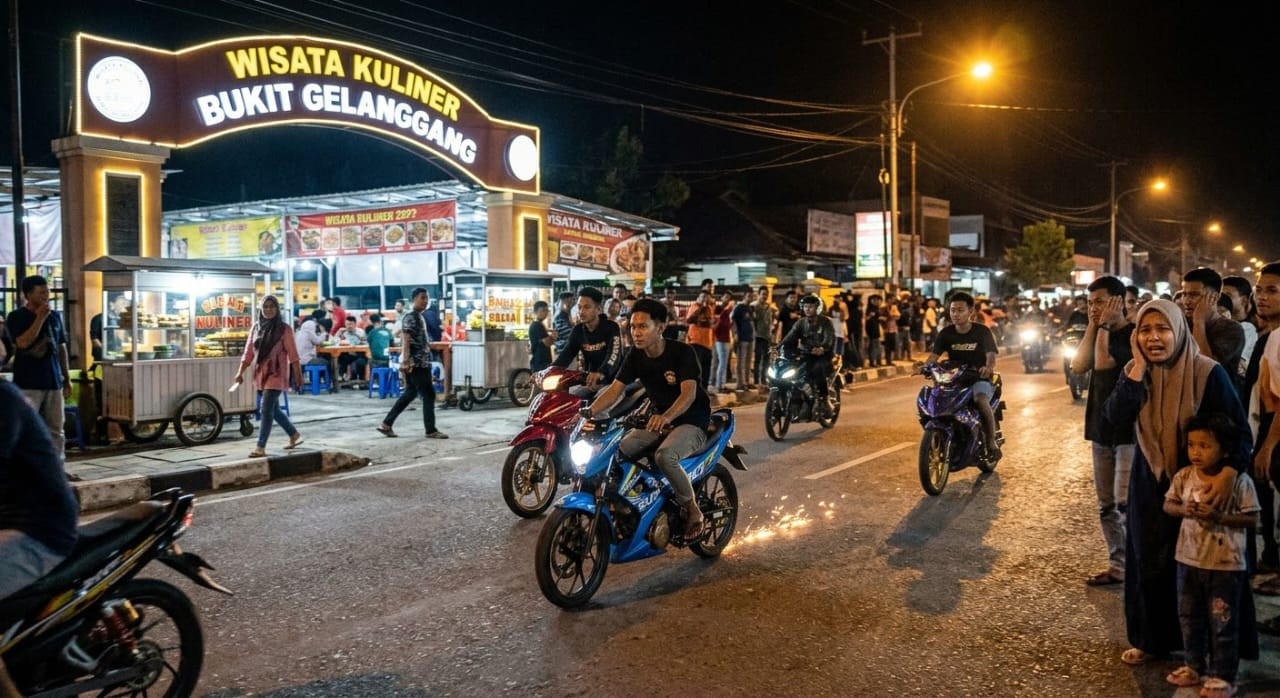 Bukit Gelanggang Terancam Jadi Arena Balap Liar, Satpol PP dan Polisi Didesak Tingkatkan Patroli