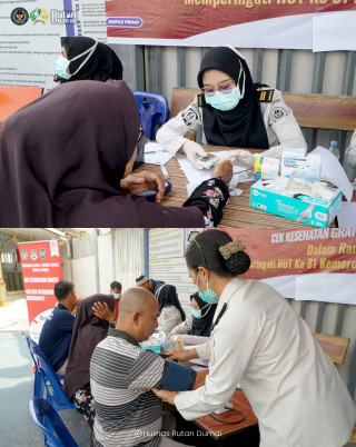 Rutan Dumai Buka Layanan Cek Kesehatan Gratis