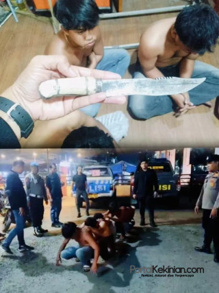 Satu Remaja Kedapatan Bawa Pisau, Enam Orang Diamankan Polisi