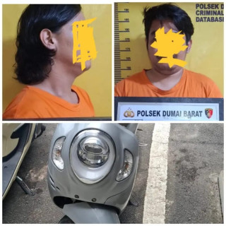Polsek Dumai Barat Temukan Scoopy yang Dilaporkan Hilang, Dua Orang Jadi Tersangka